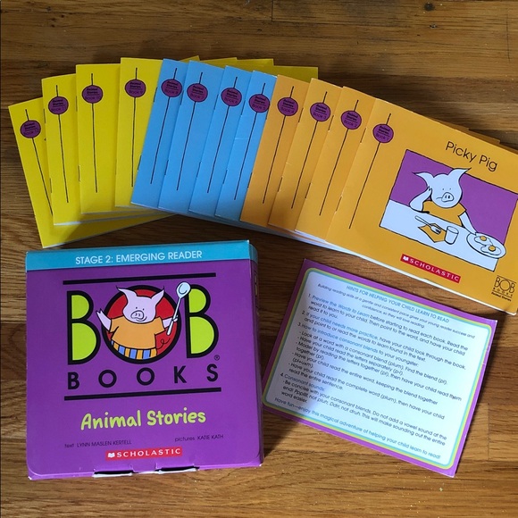 Scholastic Other - Scholastic BOB Books Animal Stories - Purple and Yellow Set